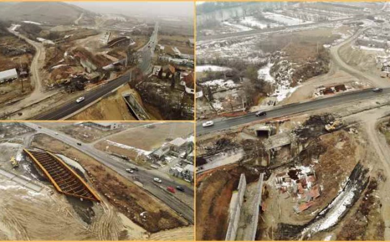 Autostrada Sebeș - Turda: Se demolează vechiul pod peste DN1