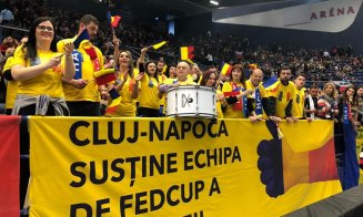 Cum s-a simţit Boc şef de galerie la Fed Cup. "Toba am adus-o de la Cluj! Miki şi Bogdan mi-au pus leucoplast"
