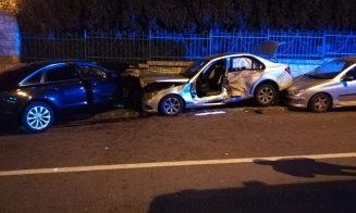Trei maşini "şifonate" în Andrei Mureşanu