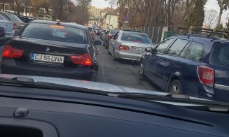 Încă un început de săptămână la Cluj. Trafic de coşmar în tot oraşul