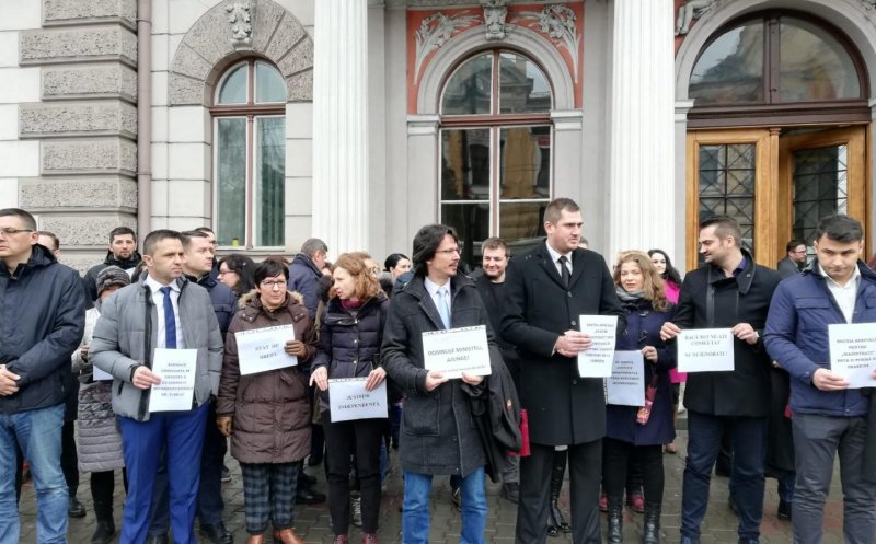 Magistrații protestează din nou luni, la Cluj