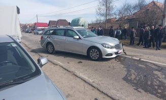 Accident pe Cluj - Reghin. Drum blocat