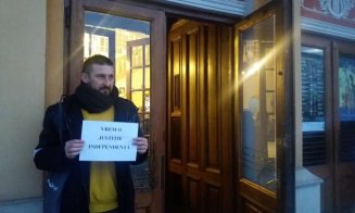 Încă un protest la Teatrul Național din Cluj. Actorii susțin  independenţa Justiţiei