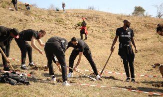 “Pădurea ‘U’nor inimi românești”. Suporterii Universităţii plantează primii arbori