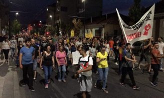 Protest la Cluj: "Jos Clanul Dragnea. Începem reconstrucția României"