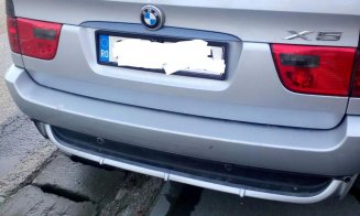 Incendiu în Florești. O maşină a luat foc lângă Primărie