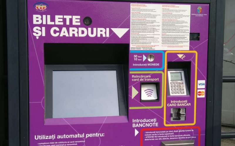 Noutate la Cluj: bilete de autobuz cu două călătorii, de vânzare la automate