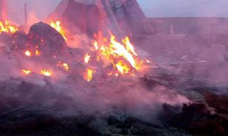 Incendiu masiv în Valea Florilor. Pompierii s-au luptat cu flăcările timp de 6 ore