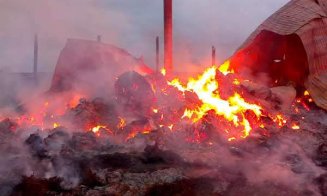Incendiu masiv în Valea Florilor. Pompierii s-au luptat cu flăcările timp de 6 ore