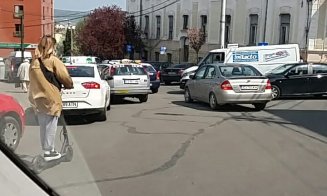 Început de săptămână la Cluj. Trafic infernal în centru
