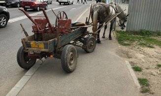 Accident pe o stradă din Cluj. Pieton călcat pe trecere de o ... căruţă