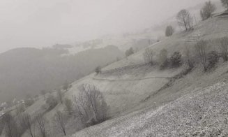 Se întoarce iarna? Zăpadă în mai, la Cluj