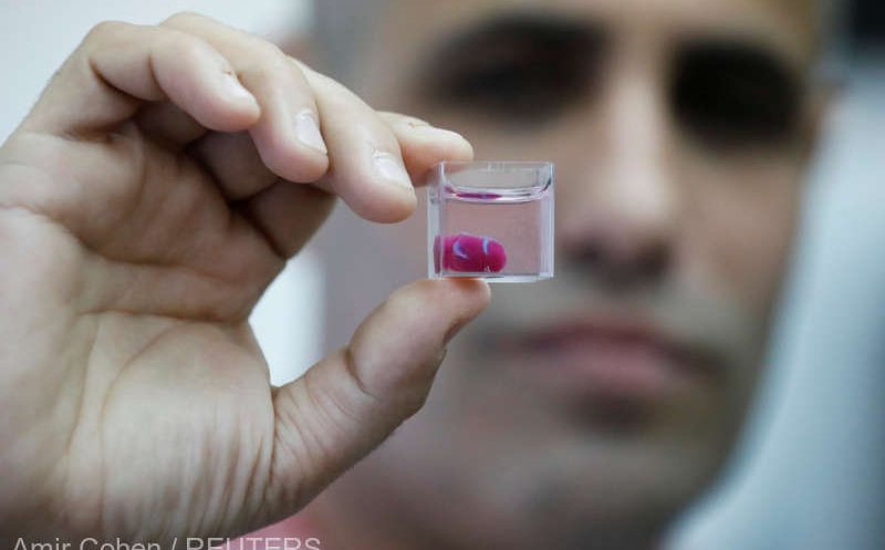 Cercetătorii israelieni au printat în 3D o inimă miniaturală folosind ţesut uman