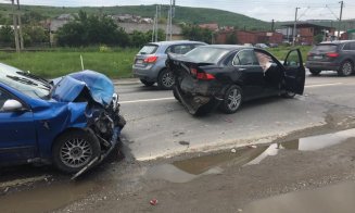Accident cu răniți în Sânicoara. Traficul spre Cluj, blocat