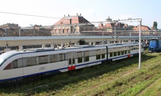 Tren metropolitan înainte de metrou la Cluj-Napoca