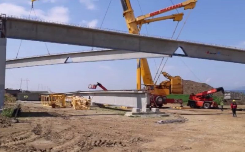 Noi imagini de pe cel mai lung lot al Autostrăzii Sebeş - Turda