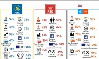 Care sunt votanții USR-PLUS / PNL / PSD (analiză IRES)