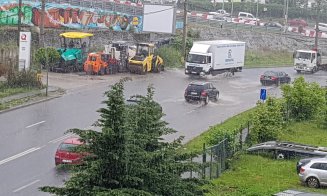 Ploaia a făcut din Cluj un oraș navigabil