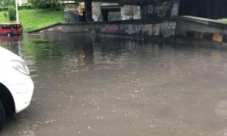 Ploaia a făcut din Cluj un oraș navigabil