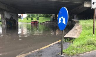 Ploaia a făcut din Cluj un oraș navigabil