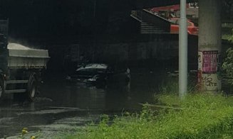 Ploaia a făcut din Cluj un oraș navigabil