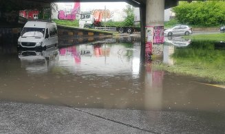 Ploaia a făcut din Cluj un oraș navigabil