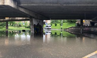 Ploaia a făcut din Cluj un oraș navigabil