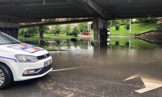 Ploaia a făcut din Cluj un oraș navigabil