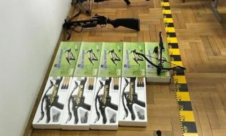 Arbalete confiscate la Cluj. Un pensionar britanic încerca să le vândă ilegal