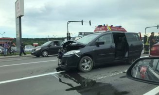 Accident cu răniți în Turda. Trafic îngreunat