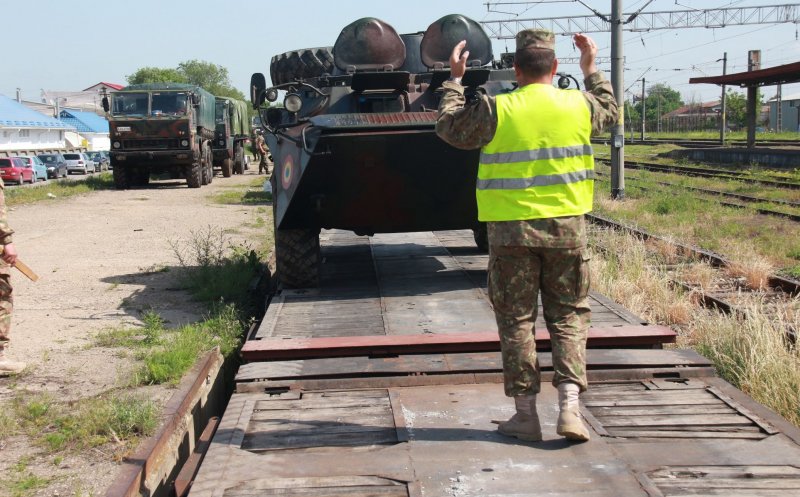 Militarii clujeni au plecat spre exercițiul Saber Guardian. Cum arată convoiul