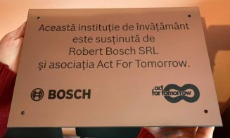 Un altfel de teambuilding. Inginerii Bosch de la Cluj au reabilitat o școală din Bistrița