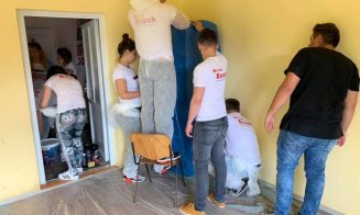 Un altfel de teambuilding. Inginerii Bosch de la Cluj au reabilitat o școală din Bistrița