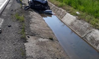 Accident Cluj: Două maşini s-au dat peste cap. Intervine SMURD