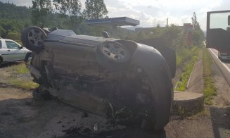 Accident Cluj: Două maşini s-au dat peste cap. Intervine SMURD