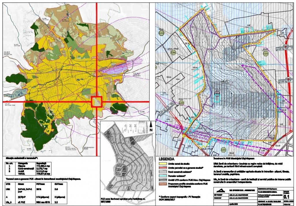 PUZ pentru Borhanci / Stradă de 21 m,  180 de parcele pentru tineri și Spital Monobloc de Pediatrie