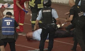 Suporterul care a lovit un jandarm cu scaunul în cap a fost prins. În Florești