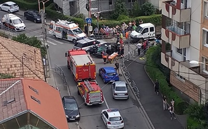 Accident într-o intersecție aglomerată din Mărăști