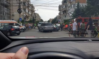 Accident într-o intersecție aglomerată din Mărăști