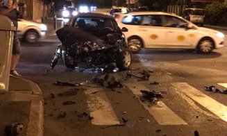 Accident cu 4 maşini în Grigorescu, 3 persoane rănite