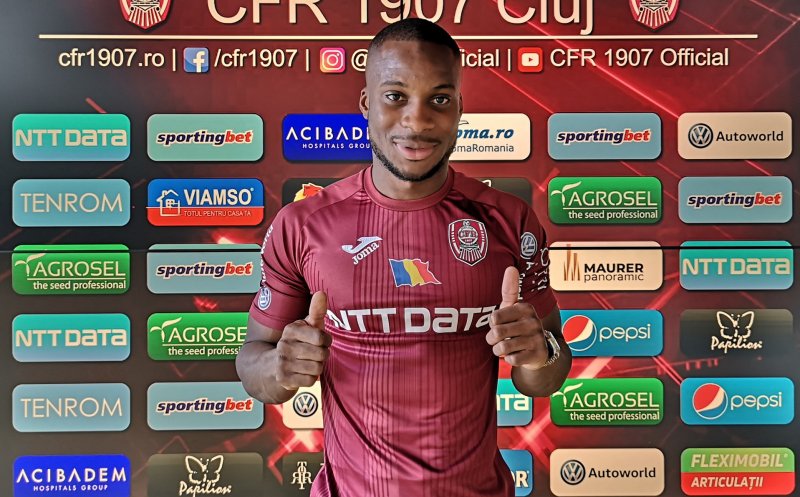 Yacouba Sylla, prezentat oficial la CFR Cluj. Mijlocașul a evoluat în Premier League și Ligue 1