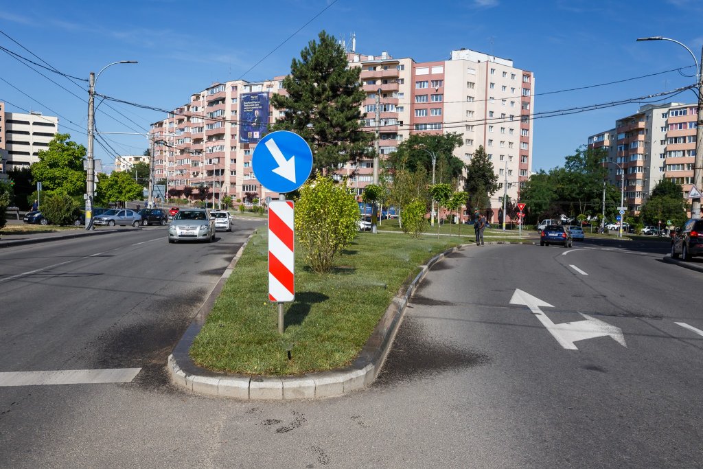 Spațiul verde de la Nodul Omega a fost amenajat
