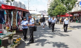 Razie într-o piață din Cluj. Zeci de amenzi