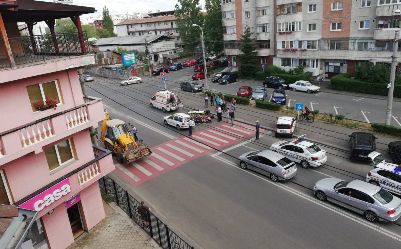 Pieton lovit în Mărăşti, pe trecere