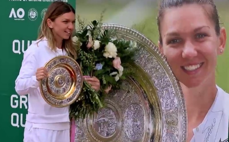 Halep s-a întors în România, după succesul istoric de la Wimbledon: "O să stau acasă câteva zile, o să mă odihnesc"