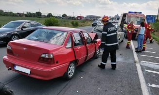 Doi răniți într-un accident produs de un șofer de 79 de ani, în Bonțida