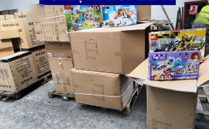 Jucării contrafăcute, de jumătate de milion de euro, găsite în Portul Constanţa. Trebuiau să ajungă la Cluj