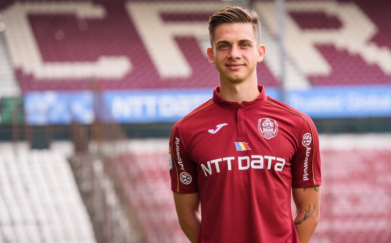 Mihai Butean, prezentat oficial la CFR Cluj. Fundașul ar putea debuta contra lui Dinamo