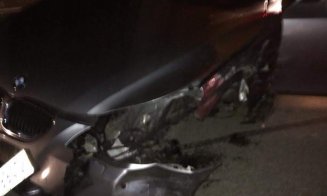 Autoturism răsturnat, patru persoane la spital