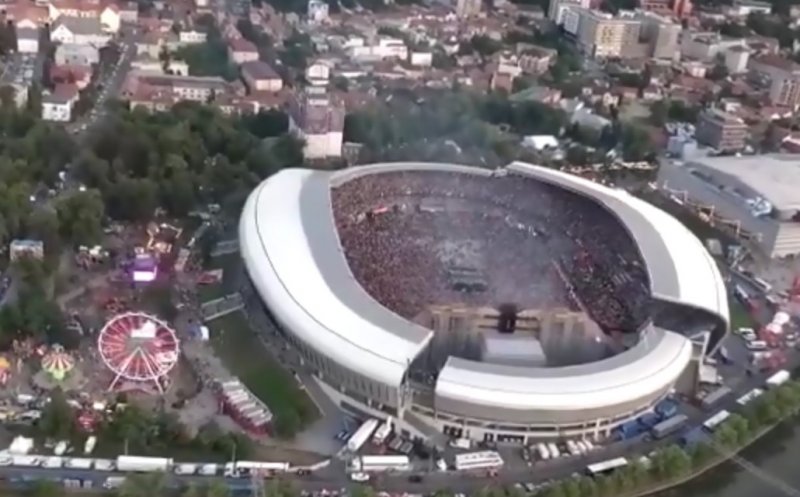 Cum s-a văzut Untold 2019 din elicopterele care au survolat Clujul